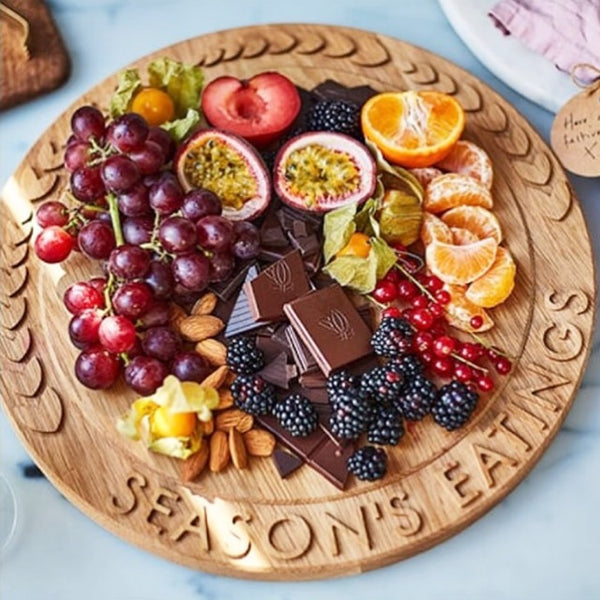Large Personalised Round Wooden Chopping Board