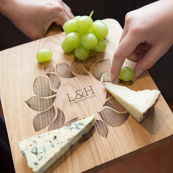 Personalised Oak Cheese Board