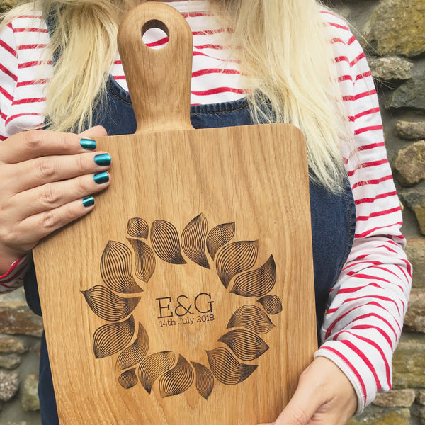 Personalised Oak Cheese Board