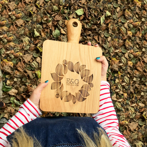Personalised Oak Cheese Board
