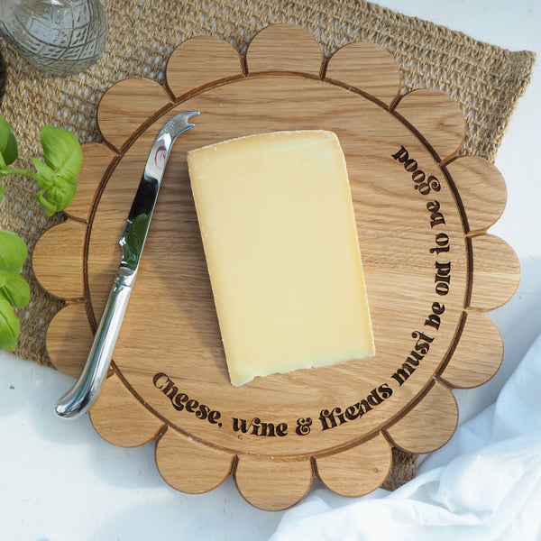 Personalised Wooden Flower Serving And Chopping Board