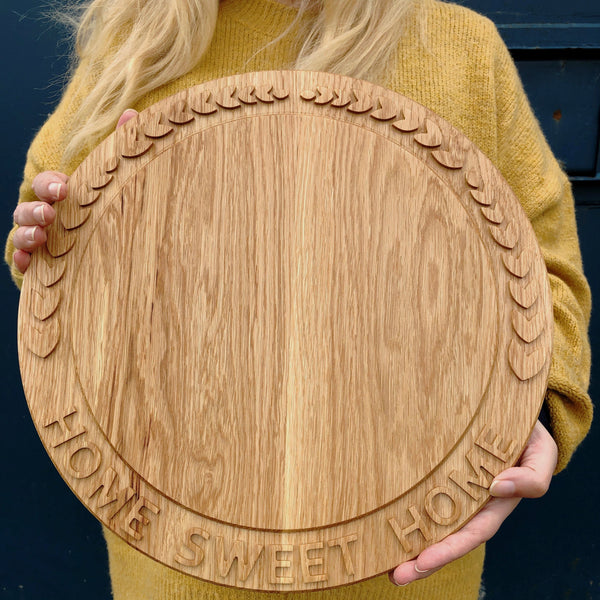 Large Personalised Round Wooden Chopping Board